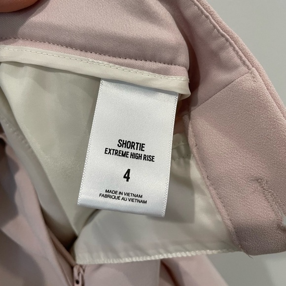 Express Shortie High Rise Blush Pink Shorts - Picture 7 of 8